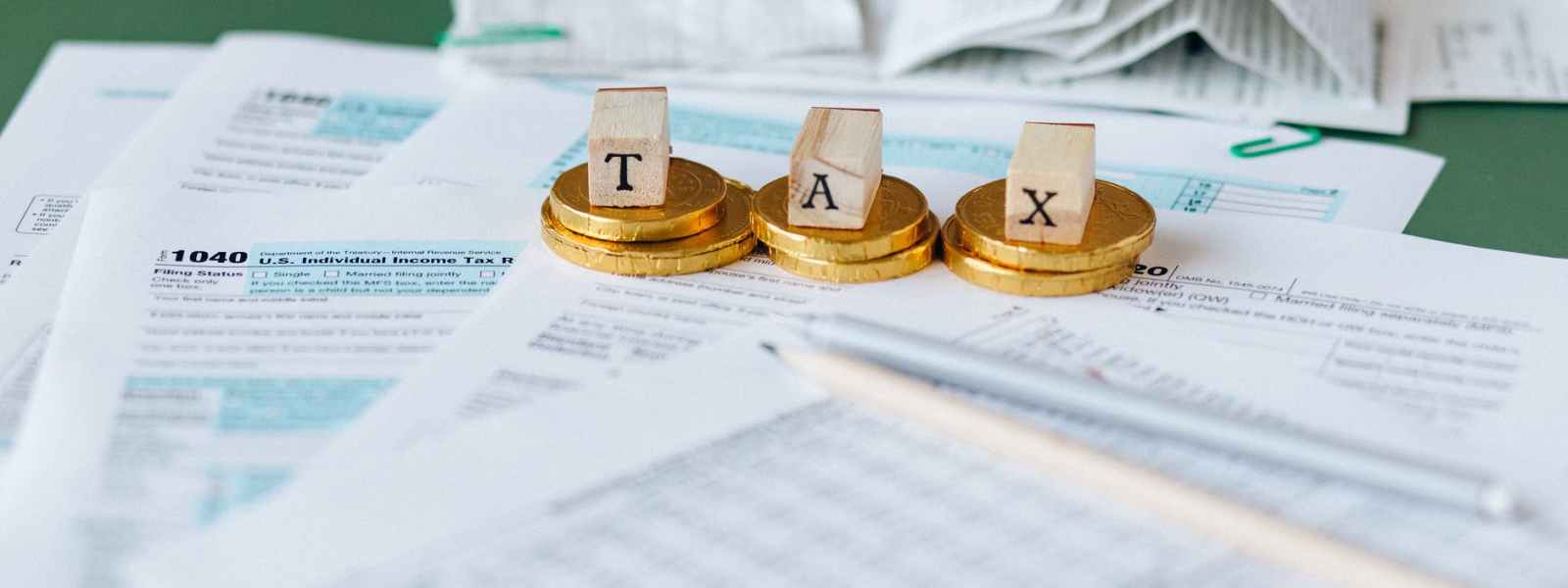 tax documents on the table