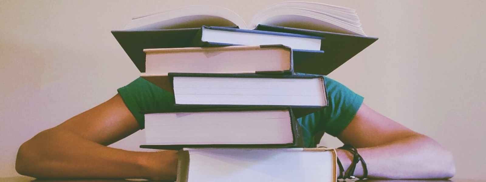 adult blur books close up