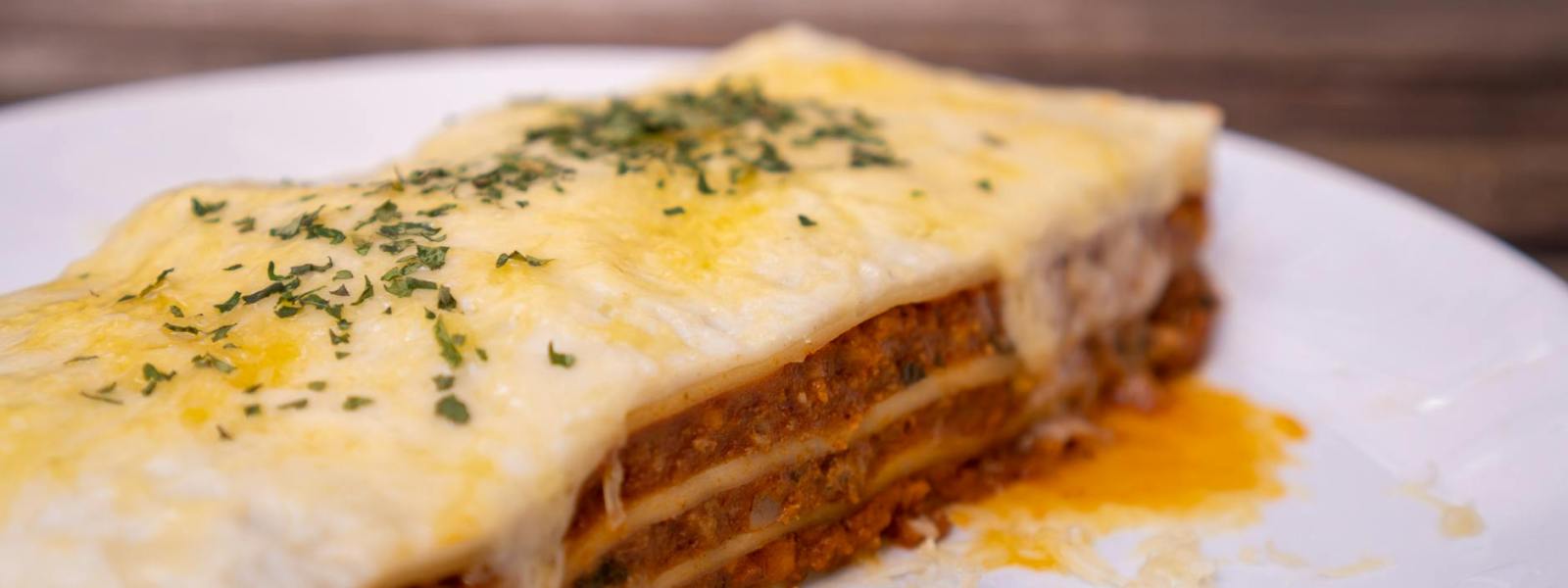 lasagna on a plate